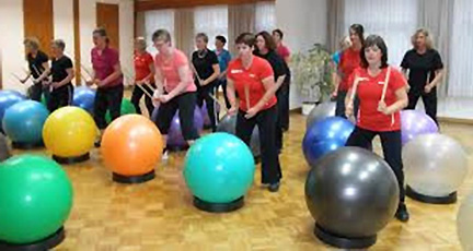 Drums Alive Exercise Sessions Choreographed to Music