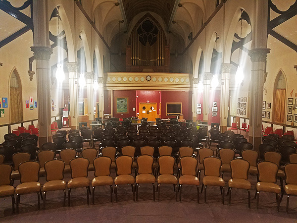Seating at St. Kieran's Cathedral